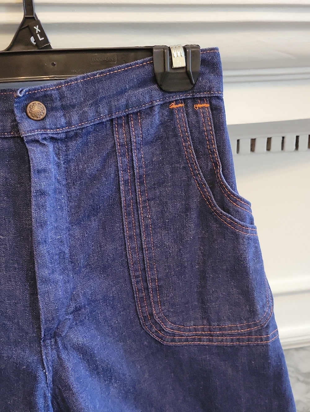 70's Sears Jr Bazaar Denim Culottes - Picture 3 of 6